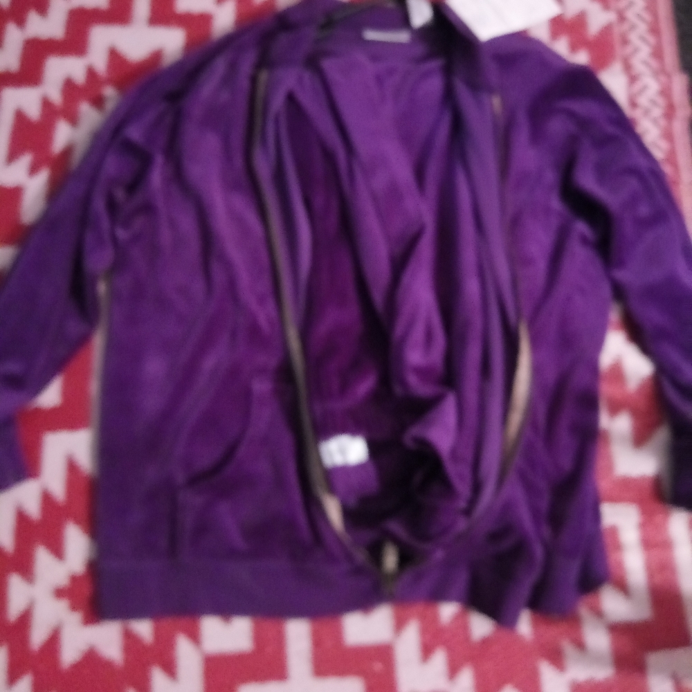 Purple Velour track suit